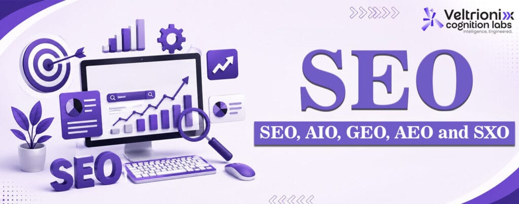 SEO, AIO, GEO, AEO, and SXO